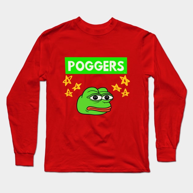 Pog Frog Long Sleeve T-Shirt by Sketchy